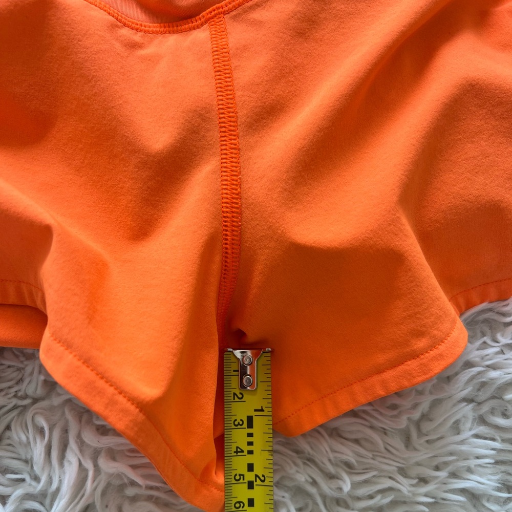 Orange Lululemon Speed Up Low-Rise Lined Short 2.5" - Picture 7 of 8